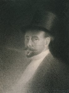 Önarckép, 1892 (Conté zsírkréta fehér fektetett papíron a táblán)