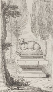 Macska a sír tetején, 1714-52., 1714-52. alkotó: Charles Antoine Coypel
