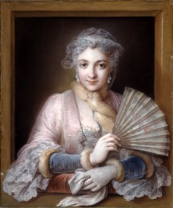 Charlotte Philippine de Chatre de Cange, Marquise de Lamure (pasztell kék papíron)