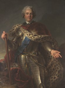 Herman Moritz szászországi gróf (1696-1750), Franciaország marsalljának nevezik. alkotó: Charles Antoine Coypel