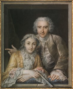 Philippe Coypel és felesége portréja alkotó: Charles Antoine Coypel