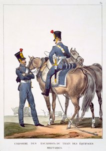 Katonai személyzet vonatszázad egyenruha, a "Collection des Uniforms de