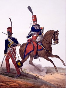 Az 5. huszárezred egyenruhája, az 1823-ban kiadott "Collection des Uniforms de l