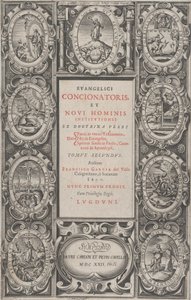 Az evangélikus prédikátor és az új ember intézményének homlokzata, 1622.