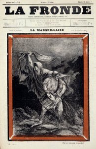 A La marseillaise dessin megjelent a la sling újságban. Metszet: Charles Auguste Dit Montbard Loye (1841-1905) alkotó: Charles Auguste Loye