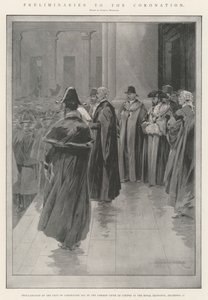 A koronázás előzményei alkotó: Charles Auguste Loye