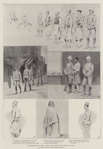 A krétai zavargások, a candiai lázadók perének jelenetei alkotó: Charles Auguste Loye