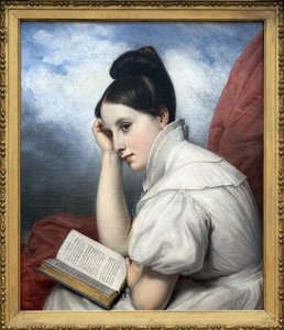 La Reader, Charles von Steuben (1788-1856) olajfestménye vászonra, Fényképészet, KIM Youngtae, Nantes, Nantes-i Szépművészeti Múzeum. alkotó: Charles Auguste Steuben