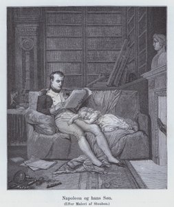 I. Napóleon és fia (litho)