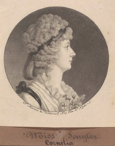 Cornelia Schuyler Morton alkotó: Charles B. J. Févret de Saint Mémin