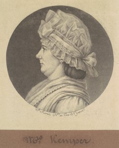 Elizabeth Marius Kemper alkotó: Charles B. J. Févret de Saint Mémin