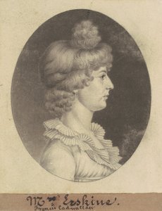 Frances Cadwalader Erskine alkotó: Charles B. J. Févret de Saint Mémin
