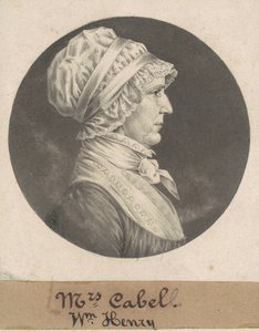 Hannah Carrington Cabell alkotó: Charles B. J. Févret de Saint Mémin
