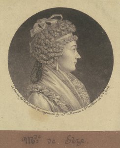 Madame Jean de Seze alkotó: Charles B. J. Févret de Saint Mémin