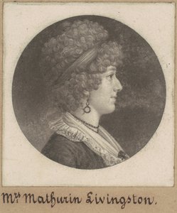Margaret Lewis Livingston alkotó: Charles B. J. Févret de Saint Mémin