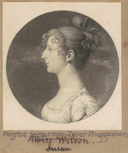Martha Jefferson Tyler Waggaman alkotó: Charles B. J. Févret de Saint Mémin