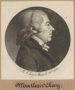 Matthew Clay alkotó: Charles B. J. Févret de Saint Mémin