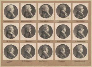 Saint-Mémin Portrégyűjtemény, 26. csoport alkotó: Charles B. J. Févret de Saint Mémin