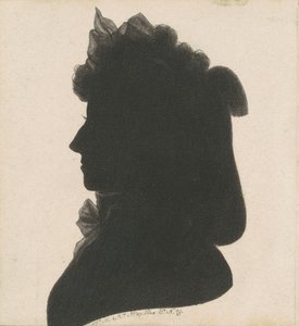 Azonosítatlan női sziluett alkotó: Charles B. J. Févret de Saint Mémin