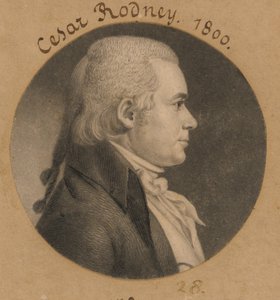 Caesar Augustus Rodney alkotó: Charles Balthazar Julien Févret de Saint-Mémin