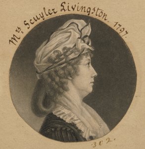 Eliza Barclay Livingston alkotó: Charles Balthazar Julien Févret de Saint-Mémin