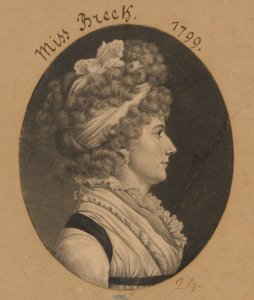 Hannah Breck alkotó: Charles Balthazar Julien Févret de Saint-Mémin