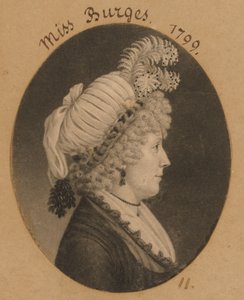 Miss Burges alkotó: Charles Balthazar Julien Févret de Saint-Mémin