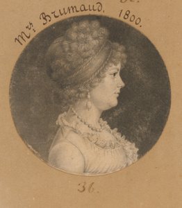 Frau Brumaud alkotó: Charles Balthazar Julien Févret de Saint-Mémin