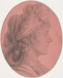 Eleanor Ramsay Fitzwilliam portréja alkotó: Charles Balthazar Julien Févret de Saint-Mémin