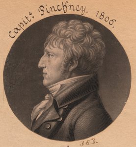 Möglicherweise Charles Pinckney oder Dr. George Wilson alkotó: Charles Balthazar Julien Févret de Saint-Mémin