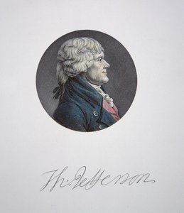 Thomas Jefferson (1743-1826) (színes metszet)