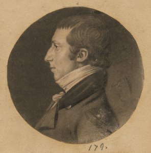 Azonosítatlan férfi alkotó: Charles Balthazar Julien Févret de Saint-Mémin