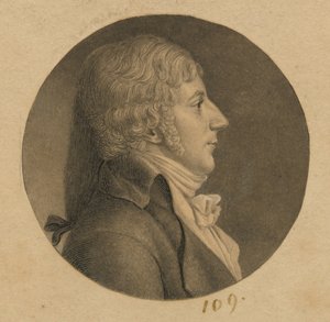 Azonosítatlan férfi alkotó: Charles Balthazar Julien Févret de Saint-Mémin