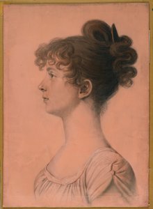 Elizabeth Bland Mayo, Powhattan Seat portréja, 1808 körül (szén, fehér kréta és bistre pasztell zsírkréta a fedélzeten fektetett papíron)