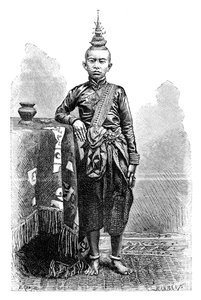 Kambodzsán, Narodom legidősebb fia, 1895. alkotó: Charles Barbant