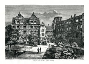 Heidelberg kastély, Németország, 1879 alkotó: Charles Barbant