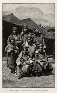 Petchara kurdjai (Törökország). Barbant metszete Madame B. Chantre "A travers l