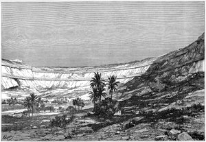 A Kasr-el-jebel Cirque, Szíria, 1890 alkotó: Charles Barbant