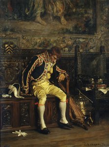 Egy lakáj alszik, 1871.