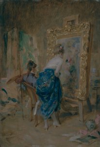 "A művész modellje", 1874.