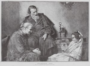 Nagymama története (litográfia) alkotó: Charles Baude