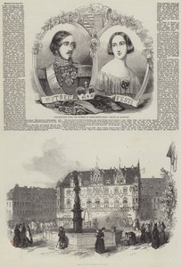 Őfelsége németországi látogatása alkotó: Charles Baugniet