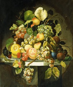 Csendélet gyümölccsel, alkotó: Charles Baum