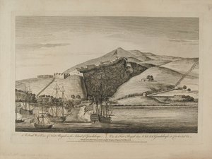 ?A guadaloupe-szigeti királyi erőd déli képe?, 1759 körül