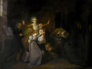 Családja búcsúztatta XVI. Lajost a templomban, 1793. január 20