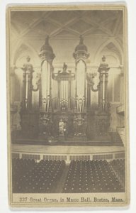 337 Nagy orgona, Music Hall, Boston, Massachusetts, USA