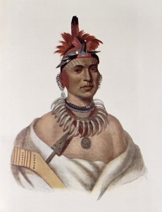 Chon-Ca-Pe vagy „Big Kansas”, egy Oto-főnök, illusztráció a „The Indian Tribes of North America, Vol.1”, Thomas L. McKenney és James Hall, pub. John Grant alkotó: Charles Bird King