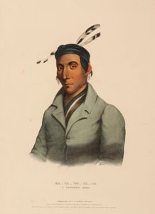 KA-TA-WA-BE-DA. A CHIPPEWAY CHIEF., az Észak-Amerika indián törzseinek története c. könyvből alkotó: Charles Bird King