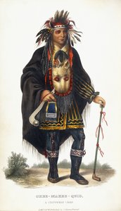 Okee-Makee-Quid, a Chippeway főnöke, 1854 alkotó: Charles Bird King