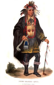 Okeemakeequid, a Chippeway főnöke alkotó: Charles Bird King